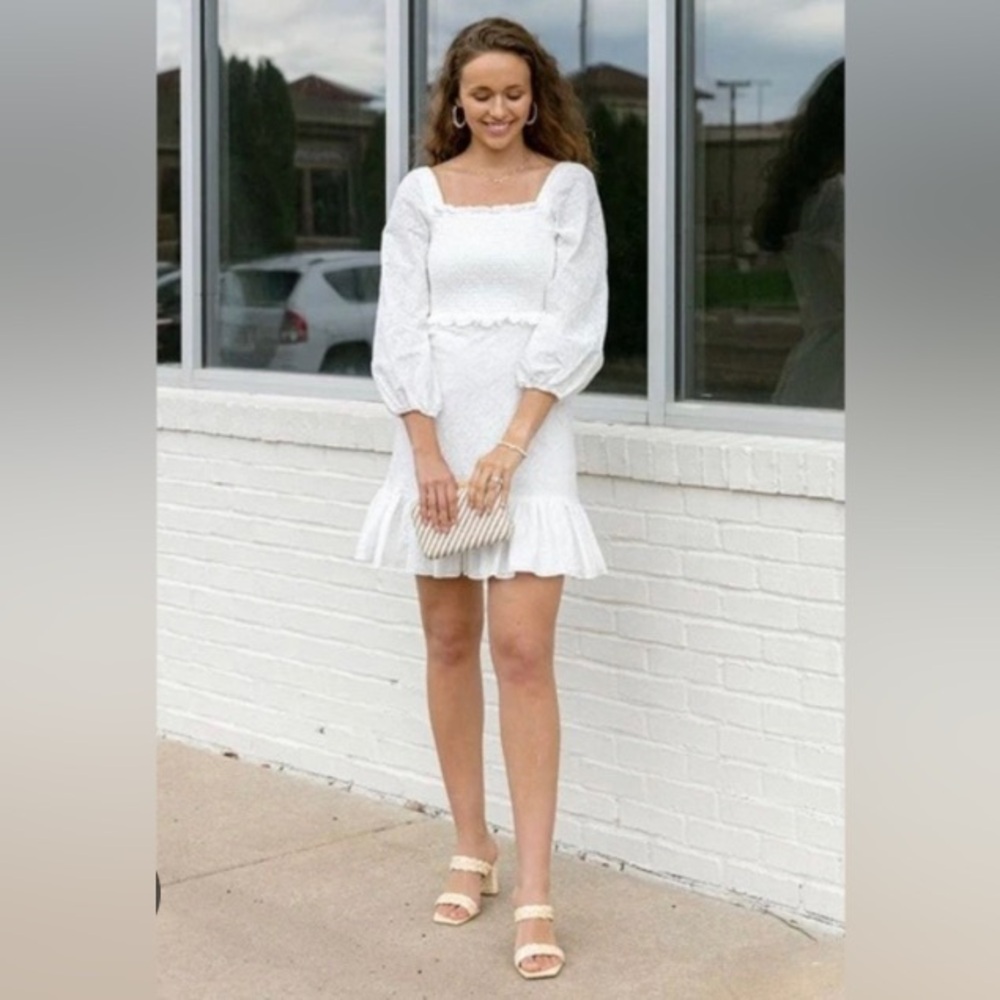 Veronica Beard Denise in White mini dress Sz 6
